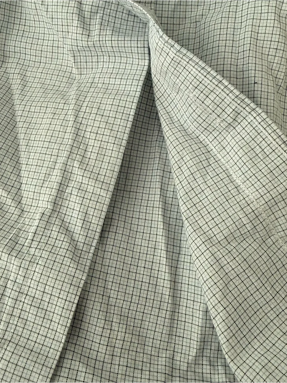 New with Flaw J. Crew Men's Light Blue Micro-Check Button-Down Shirt Size Small